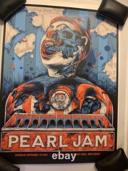 Pearl Jam Sea Hear Now Asbury Park 2021 Concert Poster