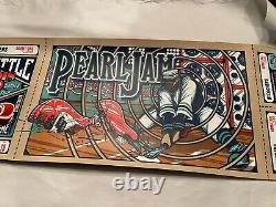Pearl Jam Seattle Home Shows 2018 poster by Brad Klausen Eddie Vedder Baseball