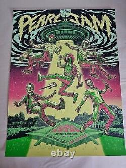 Pearl Jam Seattle Poster 2024 Show Edition Garrett Morlan Print Eddie Vedder