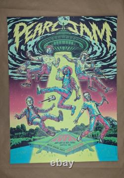 Pearl Jam Seattle Poster 2024 Silkscreen S/N AP Official Blue Variant Sold Out