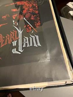 Pearl Jam September 2009 Salt Lake City Brad Klausen Poster SIGNED SN