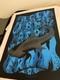 Pearl Jam Shark Poster Spain Portugal Madrid Lisbon 2006 Klausen Signed Sn