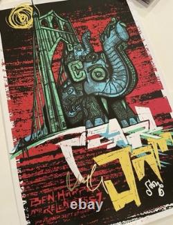 Pearl Jam Signed 2005 Portland Show Poster 16x24 McCready Stone PROOF