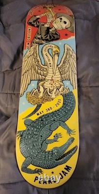 Pearl Jam Skate Deck Skateboard New Orleans LA Jazz & Heritage Festival 5.3.25