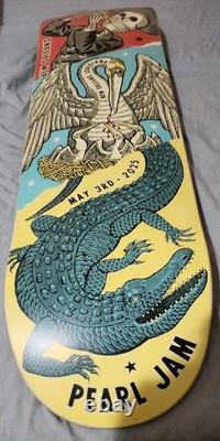 Pearl Jam Skate Deck Skateboard New Orleans LA Jazz & Heritage Festival 5.3.25