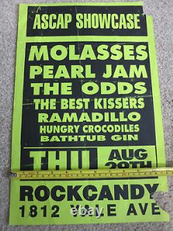 Pearl Jam & Soundgarden flyer 11x17 from 1991! Temple Of The Dog Ten debut Rare