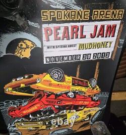 Pearl Jam Spokane WA 2013 Screenprint Poster Faile NM VERY Cool Thick RARE