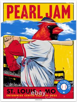 Pearl Jam St. Louis 2022 Ian Williams Artist Edition Poster 9/18/2022