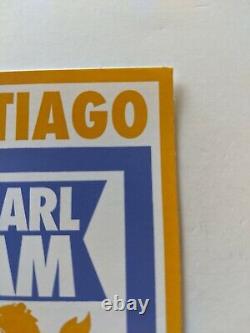 Pearl Jam Sticker Rare Eddie Vedder Santiago Chile 2013 South America