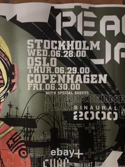 Pearl Jam Stockholm Oslo Copenhagen 2000 Original Silk Screen Poster Ames Bros