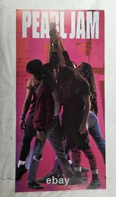 Pearl Jam Ten 1992 Original Double Sided Promo Poster Epic Stickman Eddie Vedder