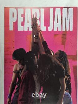 Pearl Jam Ten 1992 Original Double Sided Promo Poster Epic Stickman Eddie Vedder