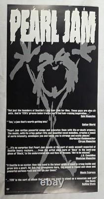 Pearl Jam Ten 1992 Original Double Sided Promo Poster Epic Stickman Eddie Vedder