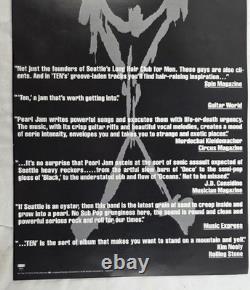 Pearl Jam Ten 1992 Original Double Sided Promo Poster Epic Stickman Eddie Vedder