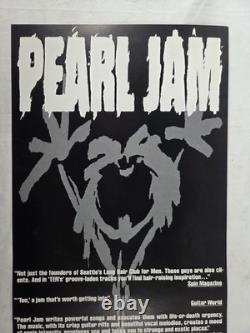 Pearl Jam Ten 1992 Original Double Sided Promo Poster Epic Stickman Eddie Vedder