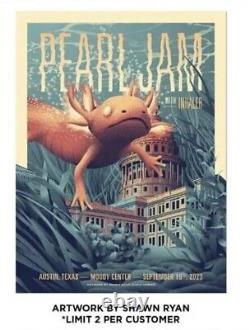 Pearl Jam Texas 2023 Poster Set Authentic Must Have Night 1 And 2 Set RARE
