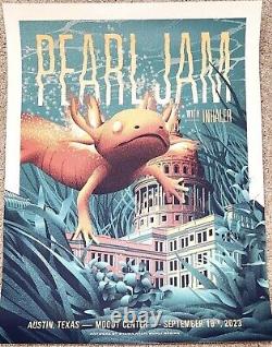 Pearl Jam Texas 2023 Poster Set Authentic Must Have Night 1 And 2 Set RARE