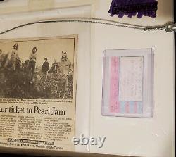 Pearl Jam-Tickets Contest PosterRARE1994 Detroit Free Press-Stub-News Clipping