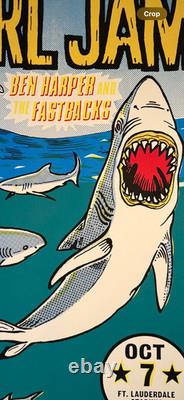 Pearl Jam Tour Poster Ft. Lauderdale 1996 RARE NM