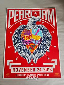 Pearl Jam TrustoCorp Los Angeles 2013 Art Print Poster Eddie Vedder