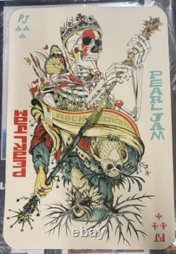 Pearl Jam Tyler Stout Jeff Soto Belgium 2012 Double Sided Poster 24x30