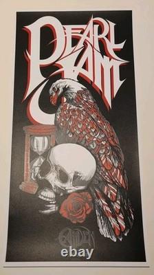 Pearl Jam Vedder Art Print Poster Music Ten Brad Klausen Camden NJ 2008 June 19