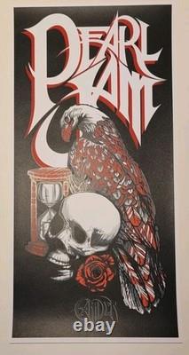 Pearl Jam Vedder Art Print Poster Music Ten Brad Klausen Camden NJ 2008 June 19