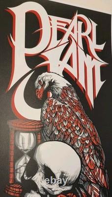 Pearl Jam Vedder Art Print Poster Music Ten Brad Klausen Camden NJ 2008 June 19