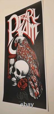 Pearl Jam Vedder Art Print Poster Music Ten Brad Klausen Camden NJ 2008 June 19