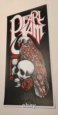 Pearl Jam Vedder Art Print Poster Music Ten Brad Klausen Camden NJ 2008 June 19