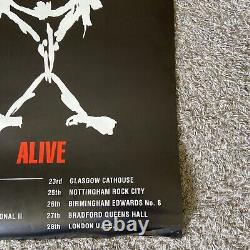 Pearl Jam Vintage Poster Original February 1992 UK ALIVE Tour 33x22