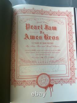 Pearl Jam Vs Ames Bros Orange Poster Book Limited Edition serial # 695/2600