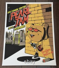 Pearl Jam With Mudhoney Poster 9/12/2011 Air Canada Center