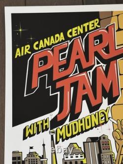 Pearl Jam With Mudhoney Poster 9/12/2011 Air Canada Center