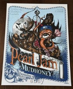 Pearl Jam With Mudhoney Poster 9/17/2011 MTS Centre