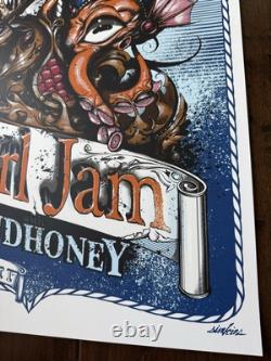 Pearl Jam With Mudhoney Poster 9/17/2011 MTS Centre