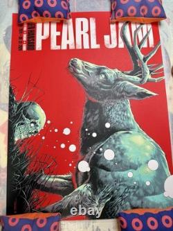 Pearl Jam Wrigley Field 2024 Poster Luke Preece Sold Out SE MINT