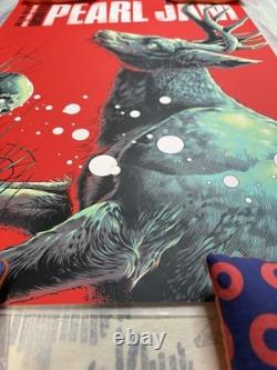 Pearl Jam Wrigley Field 2024 Poster Luke Preece Sold Out SE MINT