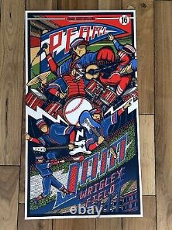 Pearl Jam Wrigley Field August 20 22 2016 Poster Brad Klausen Chicago