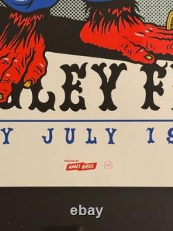 Pearl Jam Wrigley Field Chicago 2013 Poster- Harry Caray A/P Variant- RARE