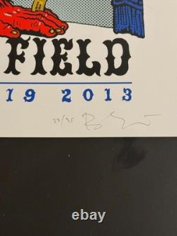 Pearl Jam Wrigley Field Chicago 2013 Poster- Harry Caray A/P Variant- RARE