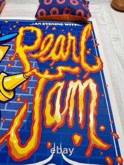 Pearl Jam Wrigley Field Chicago 2013 Poster Munk One AP/100 Signed Numbered
