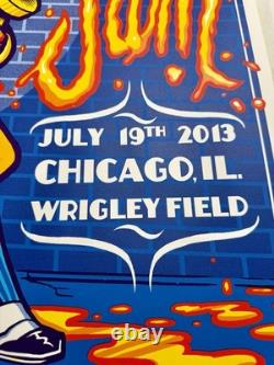 Pearl Jam Wrigley Field Chicago 2013 Poster Munk One AP/100 Signed Numbered
