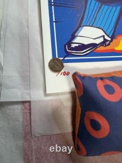 Pearl Jam Wrigley Field Chicago 2013 Poster Munk One AP/100 Signed Numbered