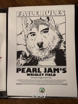 Pearl Jam Wrigley Field Chicago 2016 Faile Poster SE Print MINT/NM