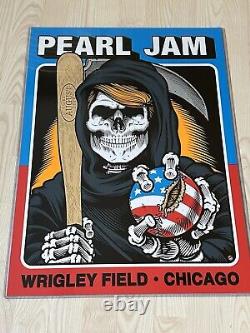 Pearl Jam Wrigley Field Chicago August 20 22 2016 Poster Sean Cliver