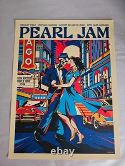 Pearl Jam Wrigley Field Chicago Van Orton Poster, August 29th & August 31st 2024