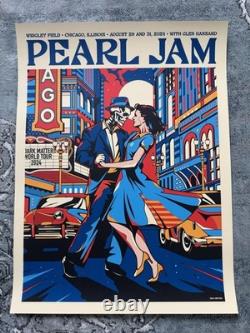 Pearl Jam Wrigley Field Chicago Van Orton Poster, August 29th & August 31st 2024