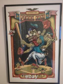 Pearl Jam Wrigley Field Concert Poster 2013 Very Rare