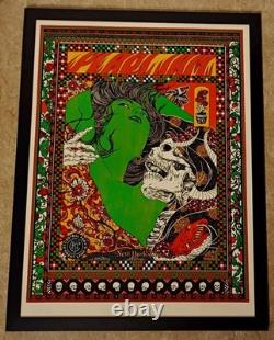 Pearl Jam art print New York Central Park 2015 Brokenfingaz framed 18x24 NYC
